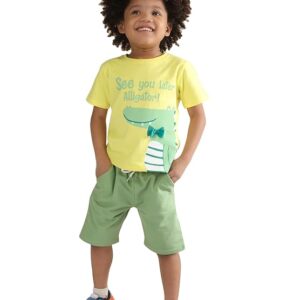 POLKA TOTS T-Shirt & Shorts Co-ord Set for Boys, Half Sleeves Cord Clothing Set for Baby Boys Kids, T-shirt and Shorts Clothing Set for Kids, Comfortable Casual Wear for Boys