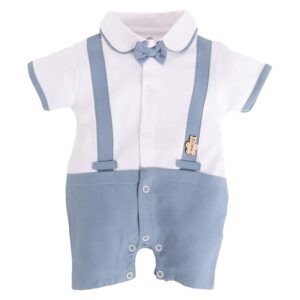 BABY GO 100% Cotton Full Sleeve Regular Fit Regular Romper For Baby Boys